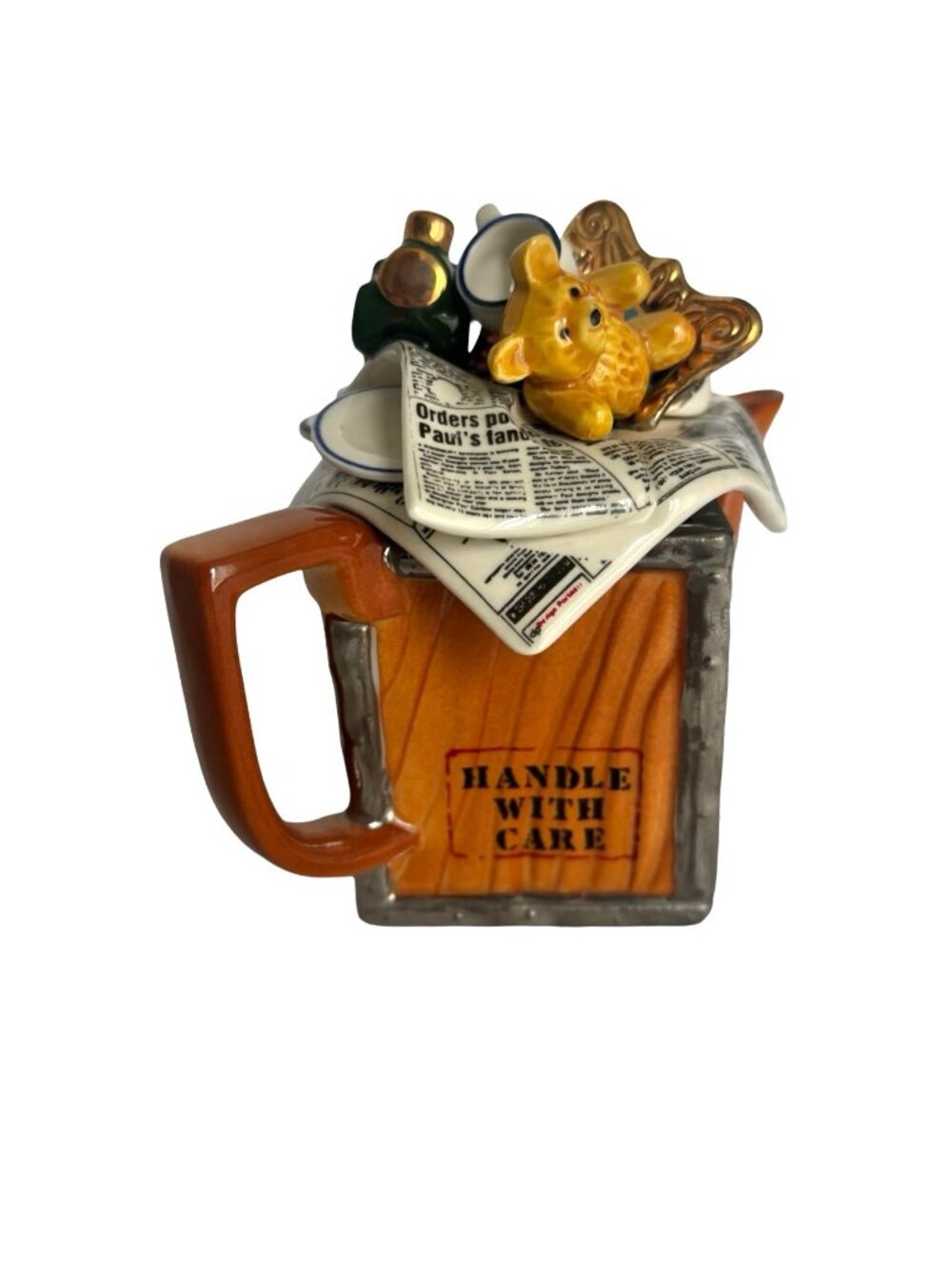 Cardew Design Moving Day Whimsical Collectible Single Serve Teapot